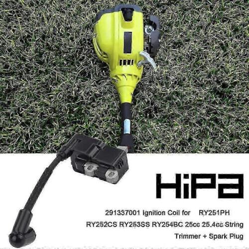291337001 Ignition Coil for Ry251ph Ry252cs Ry253ss Ry254bc 25cc 25.4cc String Trimmer + Spark Plug 1
