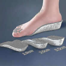 (height 1.5CM) 1.5-3.5cm Orthopedic Arch Support Invisible Heightening Insole For Men And Women