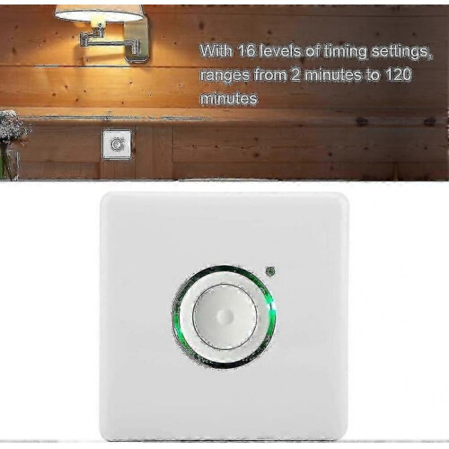 2024 New Wall Timer - Ac110-250v Outdoor Led Touch Delay Timer Switch with 16 Levels Delay Settings And Digital Countdown Timer Interruption Functio 2