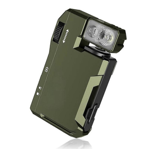 G5 Rechargeable EDC Flashlight, with 180 Rotation RGB Dual Light