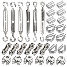 30 turnbuckle M5 wire tensioner set with turnbuckle for tightening