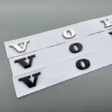 (Chrome Silver) Volvo Car Rear Boot Trunk Lid Badge Emblem Logo - For C30, C70, S60, S60l, V40, V60, XC60, XC90