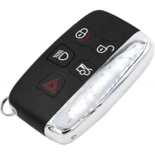 Car Key Shell Case Replacement for Jaguar Xe Xf Xj Xk 5 Button Remote