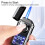 MultiFunctional Double Flame Lighter with Coloured Lights, Intelligent Jet Flame, Adjustable Flame, Refillable Butane  Gift for Men (Black) 4