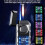 MultiFunctional Double Flame Lighter with Coloured Lights, Intelligent Jet Flame, Adjustable Flame, Refillable Butane  Gift for Men (Black) 3