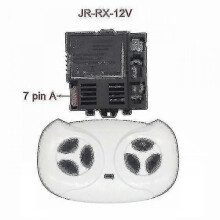 (JR-RX A Full set) Bluetooth Remote Receiver JR - RX - 12V for Kids' Electric Cars, Smooth Start Controller Compatible with Jr1958rx/1858rx/1738rx