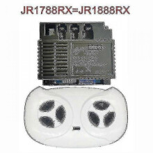(JR1888RX Full set) Bluetooth Remote Receiver JR - RX - 12V for Kids' Electric Cars, Smooth Start Controller Compatible with Jr1958rx/1858rx/1738rx