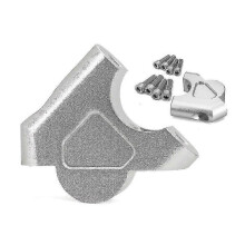 (Silver) 32mm Motorcycle Handlebar Riser for BMW R1200GS, R1250GS, S1000XR - Drag Handle Bar Clamp Extend Adapter