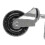 4 Inch Heavy Duty Rubber Mute Spring Loaded Gate Door Caster Wheel (1 Pc, Black) 2