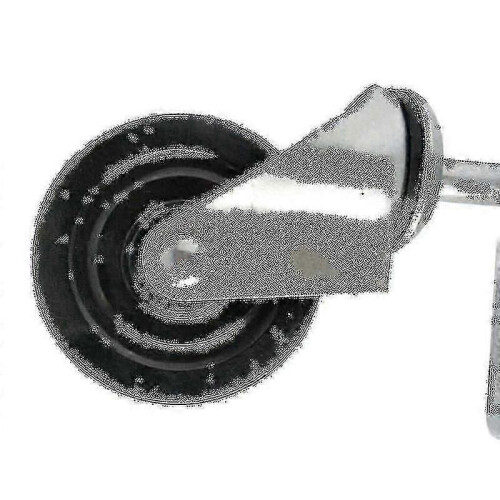 4 Inch Heavy Duty Rubber Mute Spring Loaded Gate Door Caster Wheel (1 Pc, Black) 1
