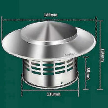 (110mm) Stainless Steel Stove Pipe Chimney Cover and Rain Cap Grille