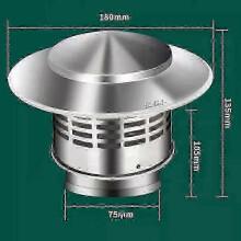 (75mm) Stainless Steel Stove Pipe Chimney Cover and Rain Cap Grille