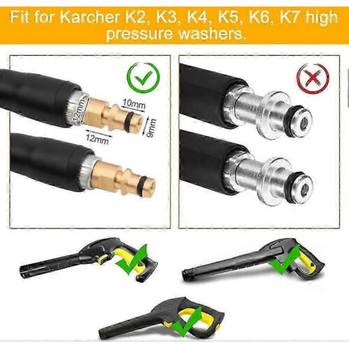 6M Karcher K2 - K7 Replacement High Pressure Washer Hose with Quick - Connect 1