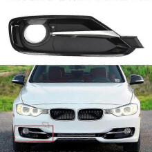 (Right) BMW 3 Series F30 F31 (11 - 17) Left/Right/Front Bumper Fog Light Cover Grill w/Chrome Trim 51117300737 51117300738