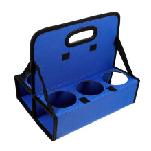 HandheldHeatINSULATED CUP HOLDER reusable coffee keeps portable drink holder cup holder to take away drink holder cup holder PEBoard Blue