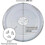24.5 Cm Universal Glass Turntable Plate for Microwave with 3 Fixtures 5