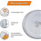 24.5 Cm Universal Glass Turntable Plate for Microwave with 3 Fixtures 4