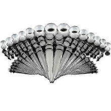(Light white) Ear Stretching Kit - 50 Pieces for Women in Europe