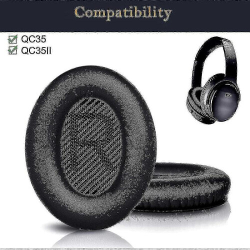 (White) Bose Quietcomfort 35 Qc35 Headphones Ear Pad Kit 2