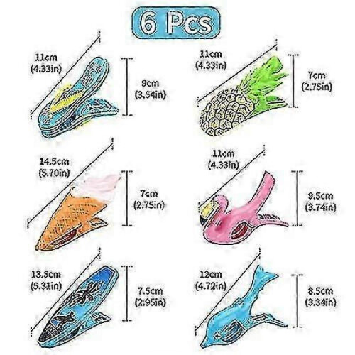 6 Pcs Large Plastic Towel Clips for Beach, Pool, Sun Loungers & Laundry 1