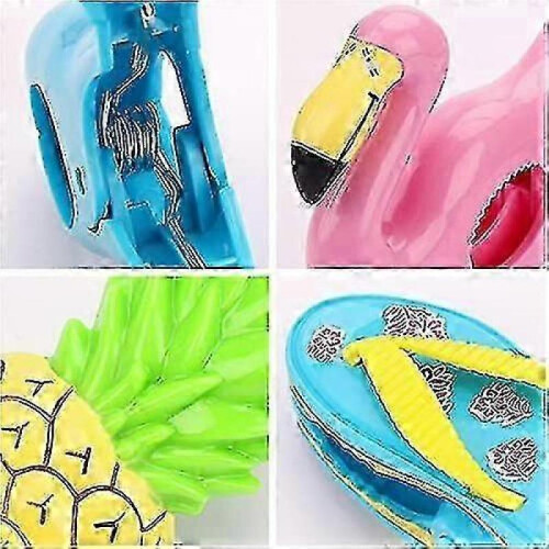 6 Pcs Large Plastic Towel Clips for Beach, Pool, Sun Loungers & Laundry 2