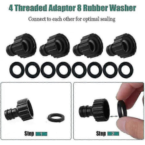 Brass Garden Hose Connector 4 Outlet Distributor Water Flow Adjustable And 2