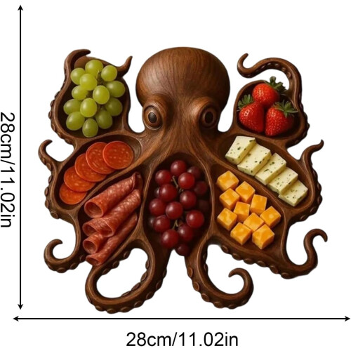 Octopus Charcuterie Board, Octopus Cheese Plate, Sea Animals Cheese Board 1