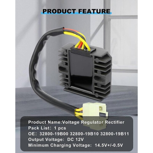 12V Voltage Regulator Rectifier for Suzuki King Quad 300, Quadrunner 160 & 250 2