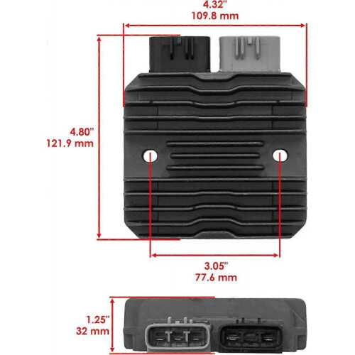 Regulator Rectifier Compatible with John Deere Xuv Gator 620I 625I Gas Miu14344 1