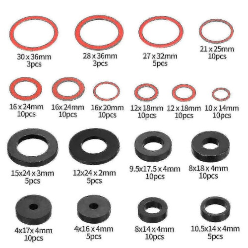 High quality brand new  141 Pcs Rubber O-ring Washers Gaskets, Plumbing Sealing 1