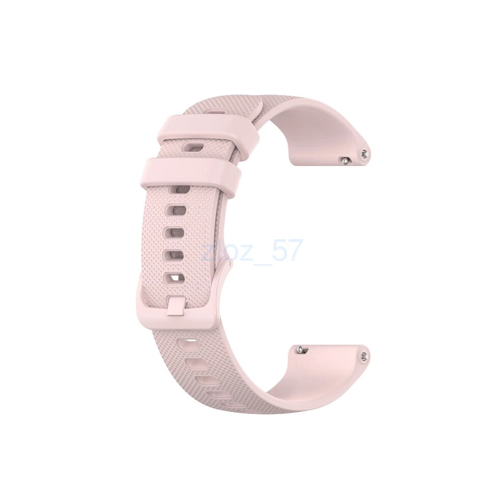 (Pink) Silicone Watch Band Strap For Garmin Vivoactive 4S (Quick Release 18Mm) Pink 4069369064012