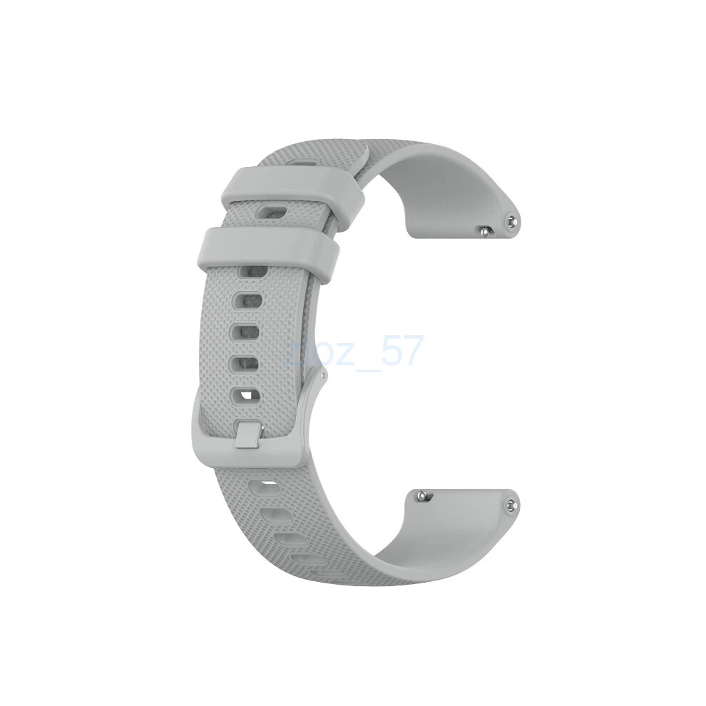 (Gray) Silicone Watch Band Strap For Garmin Vivoactive 4S (Quick Release 18Mm) Hot Gray 4069369064180