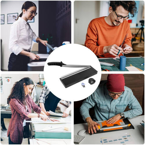 Paper cutter – Robust photo cutter  Multifunctional craft accessory, portable studio tool for scrapbooking and document filing 2