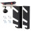 Skateboard Wall Mount  Acrylic with Hanger Hooks  Two Layer Deck Shelf for Storage 1