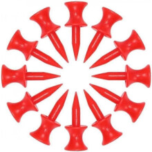 20PCS/Bag Red Golf Tee 31mm Wheel Type Stud Limiter Plastic Golf Practice