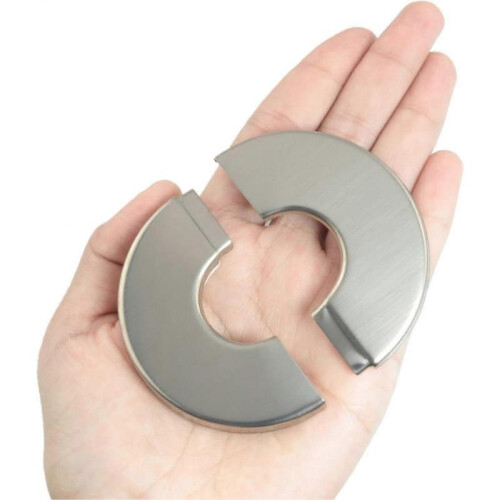 2025 Latest Model  4pcs Pipe Hole Air Conditioning Hole Decorative Cover 24mm  On Round Silver 304 2