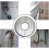 2025 Latest Model  4pcs Pipe Hole Air Conditioning Hole Decorative Cover 24mm  On Round Silver 304 4