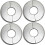 2025 Latest Model  4pcs Pipe Hole Air Conditioning Hole Decorative Cover 24mm  On Round Silver 304 1