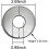2025 Latest Model  4pcs Pipe Hole Air Conditioning Hole Decorative Cover 24mm  On Round Silver 304 2