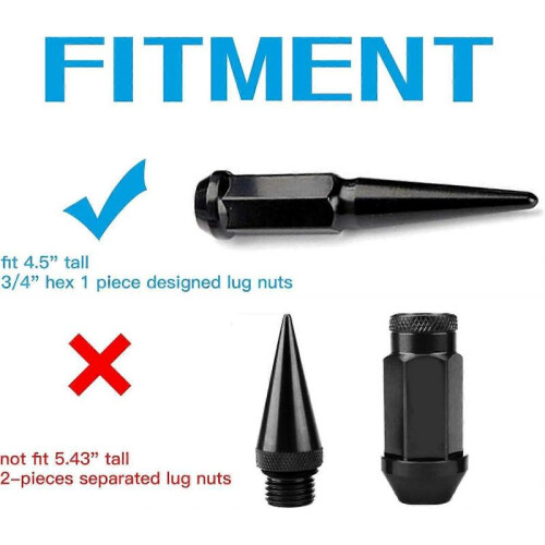 2025 Latest Model  Spike Lug Nuts Socket Key, 4.5" Tall 3/4" Hex Spike Lugnuts Socket Key 2
