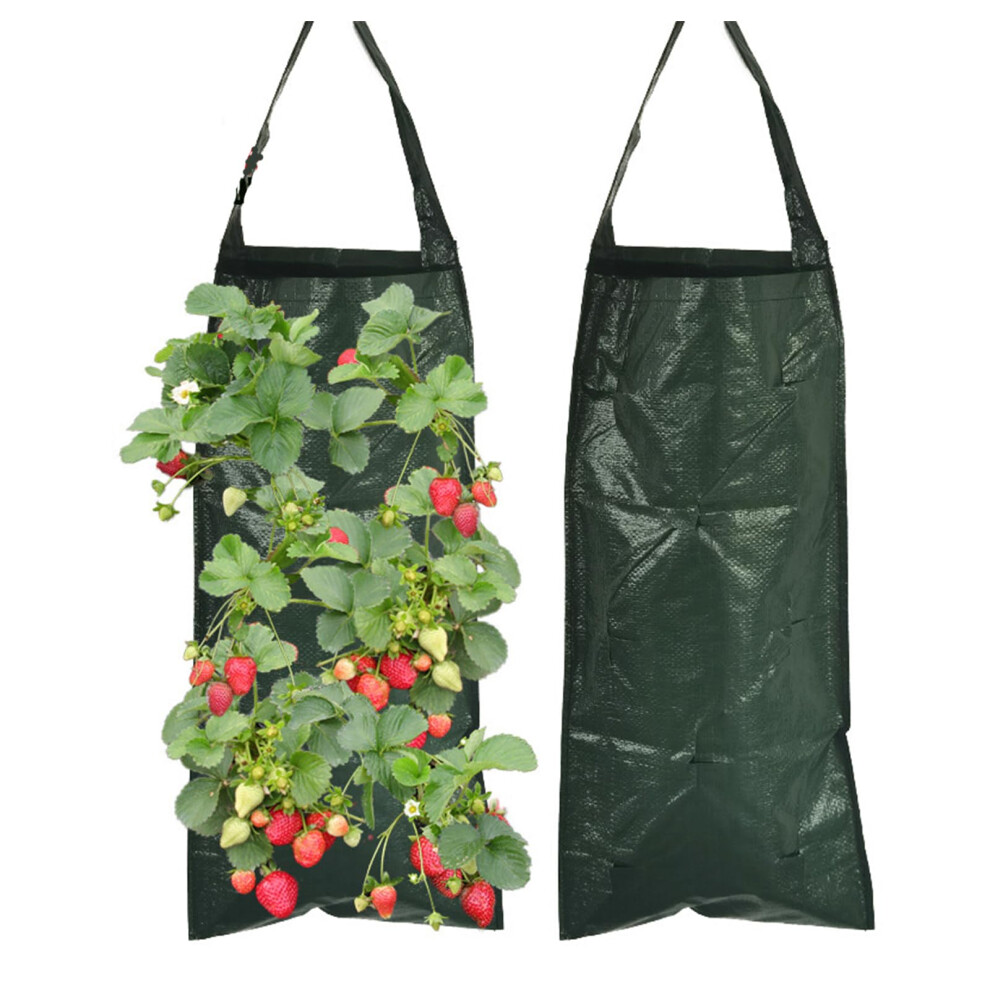 Hanging Strawberry Plant Bags with 8 Holes Plant Bag Breathable Hanging Vertical Plant Bag 25 x 60 cm Plant Bag for Plants / Herbs / Flowers Pack of 2-image-OPC-PJ2FV5N-NEW