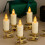 (Black base + candle) Christmas Tree Clip-on Candle Clip-on Lamp 2