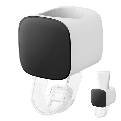 Toothpaste Dispenser for Kids, Automatic Toothpaste Dispenser  Automatic Toothpaste Dispenser, Juicer, Toothbrush Holder Black