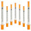 50Pcs/Pack 1ML Syringe with 30G (8Mm Long) Lab Supplies 1
