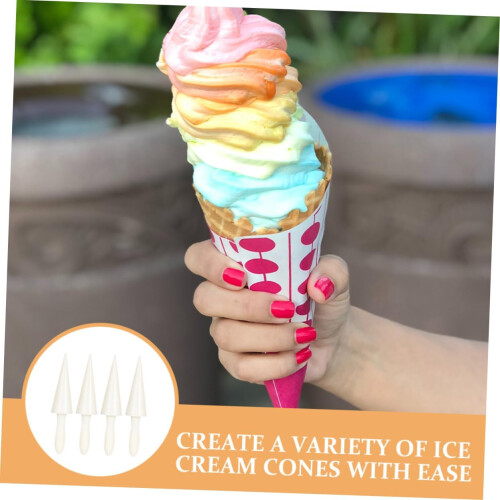 4part roll cone shape mini ice cream cones tool for baking waffles baking cone waffle cone machine cone roll omelet mold make waffle cones mold ABS 1