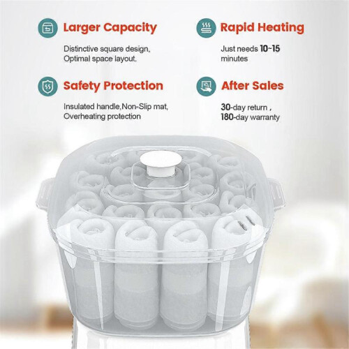 Hot Towel Warmer,Rapid Heating Towel Steamer EU Plug 1