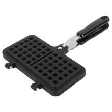NonStick Aluminum Waffle Iron, Even Heated Double Waffle Baking Pan