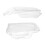 1Pair Car Front Head Light Lens Cover for Forester 2006-2008 3