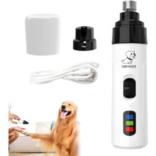 Dog Nail Grinders Silent Groom Pro Dog Nails Kit, Cordless Dog Nail Clippers, USB Rechargeable Diamond Bit Electric Nail File for Dogs, Cat
