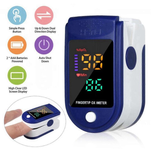 Lk87 Portable Finger Oximeter with Four Color LED 1
